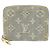 Monedero Zippy de denim Monogram Louis Vuitton Castaño