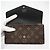 Louis Vuitton Reverse Portefeuille Sarah Long Wallet Marron Beige - vue 9