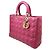 Borsa Christian Dior Lady Large Cannage in pelle d'agnello rosa - vista 4