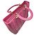 Borsa Christian Dior Lady Large Cannage in pelle d'agnello rosa - vista 5