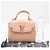 Sac à épaule Louis Vuitton Lockme Ever MINI Beige - vue 3