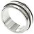 Autre Marque Anello a Fascia Tiffany in Argento Scanalato