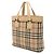 Borsa Tote Burberry Nova Check Nero Beige Bordò Pesca - vista 3