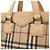 Borsa Tote Burberry Nova Check Nero Beige Bordò Pesca - vista 8