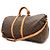 Sac Boston Louis Vuitton Monogram Keepall Bandoulière 55 Marron - vue 3