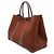 Hermès Saco Tote Hermes Garden MM Marrom - vista 3