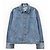 Loewe Anagram Jeansjacke mit Lederdetails Blau - Ansicht 10