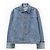 Loewe Anagram Jeansjacke mit Lederdetails Blau - Ansicht 3