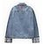 Loewe Anagram Jeansjacke mit Lederdetails Blau - Ansicht 4
