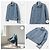 Loewe Anagram Jeansjacke mit Lederdetails Blau - Ansicht 9