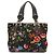 Gucci Flora Tote Bag Black Multi Color Canvas and Leather Multiple colors - view 2