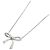 Autre Marque Tiffany & Co. Bow Ribbon Halskette in Silver