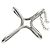 Autre Marque Tiffany & Co. Open Cross Halskette - Ansicht 4