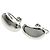 Autre Marque Tiffany Bean Silver Clip-Ohrringe