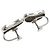 Autre Marque Tiffany Bean Silver Clip-Ohrringe - Ansicht 2