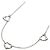 Autre Marque Collar Tiffany & Co. 3P Triple Open Heart en Plata