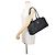 Bolsa de ombro Chanel em couro de bezerro preto - vista 4