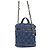 Bolsa de ombro Chanel Matelassé em denim Azul marinho - vista 2