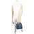 Bolsa de ombro Chanel Matelassé em denim Azul marinho - vista 4