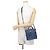 Bolsa de ombro Chanel Matelassé em denim Azul marinho - vista 5
