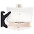 Borsa a tracolla con catena Chanel Matelassé Bianco - vista 7
