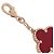 Autre Marque Bracciale Charm Alhambra Van Cleef & Arpels in Oro Rosa con Corniola - vista 7