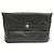 Céline Pochette Celine Blazon en cuir Noir