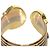 Anello Cartier 2C Band in oro giallo bianco e rosa - vista 5