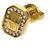 Brinco único Harry Winston Logo Diamond em ouro amarelo 18K