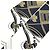 Hermès Set di foulard Twilly Bandeau HERMES Bianco Blu navy - vista 12