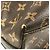 Bolso de Negocios Louis Vuitton Monogram Macassar Kitan Castaño Negro - vista 10