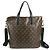 Bolso de Negocios Louis Vuitton Monogram Macassar Kitan Castaño Negro - vista 2
