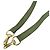 Borsa a spalla Gucci Vintage Bamboo in camoscio Verde - vista 16