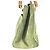 Borsa a spalla Gucci Vintage Bamboo in camoscio Verde - vista 6