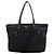 Tote Sac cabas Prada en nylon noir et rouge