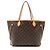 Borsa Tote Louis Vuitton Monogram Canvas Neverfull MM Marrone - vista 3