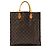 Louis Vuitton Vintage Monogram Canvas Sac Plat Tote Brown