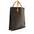 Louis Vuitton Vintage Monogram Canvas Sac Plat Tote Brown - view 2