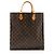 Louis Vuitton Vintage Monogram Canvas Sac Plat Tote Brown - view 3
