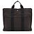 Hermès Borsa Tote Hermes Vintage Canvas Herline MM Nero - vista 3