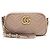 Borsa Small Camera GG Marmont in pelle matelassé Gucci Marrone Beige