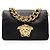 Borsa a tracolla Versace Palazzo Medusa in vitello Nero