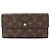 Cartera Larga Louis Vuitton Monogram Castaño