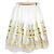 Autre Marque Saia de organza bordada Chesty Amarelo