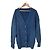 Autre Marque Spick and Span Rippstrick-Cardigan mit V-Ausschnitt und Perlmuttknöpfen Blau