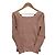 Autre Marque GRACE CONTINENTAL Rippstrick-Top mit Schnürung Pink