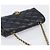 CHANEL Matelasse Chain Shoulder Bag Lamb Skin Black Gold Tone CC - vista 6