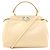 Fendi Peekaboo 2-Way Handtasche Weiß