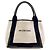 Borsa Cabas Balenciaga Navy Bianco