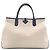 Longchamp Le Roseau Tote Bag Weiß Marineblau - Ansicht 2